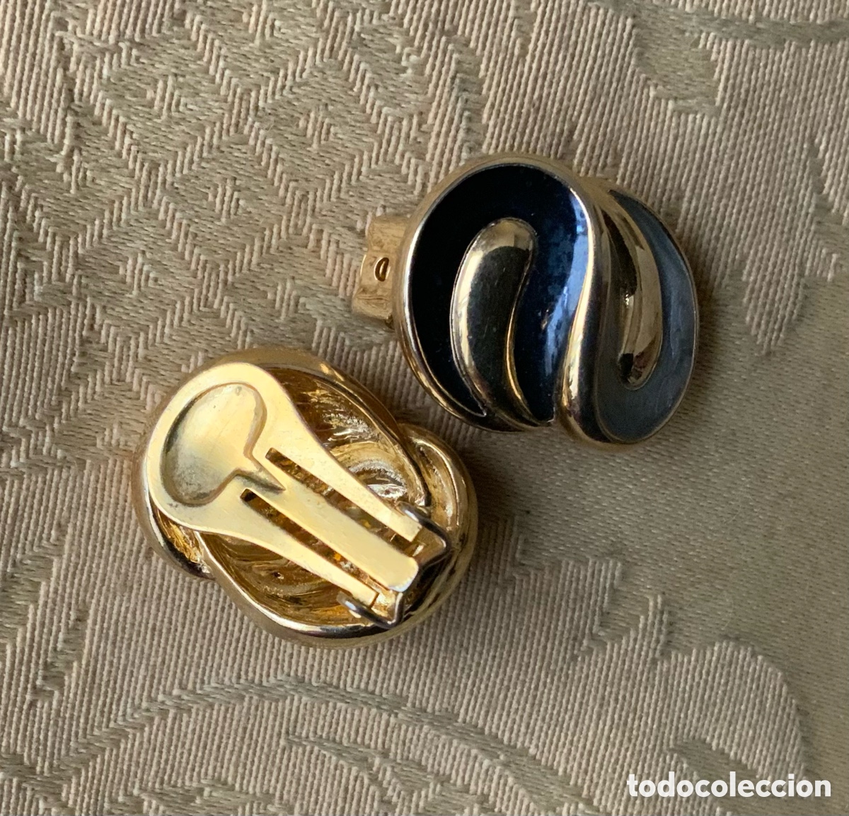 Vintage: PENDIENTES A&Ntilde;OS 70 ESMALTADOS - Foto 3