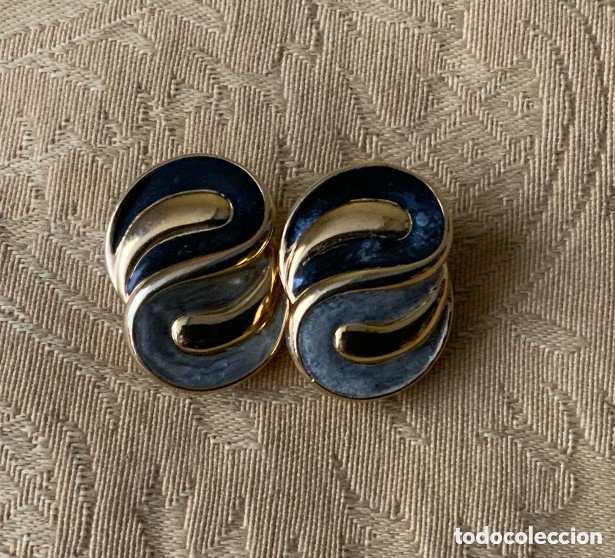 Vintage: PENDIENTES A&Ntilde;OS 70 ESMALTADOS - Foto 1