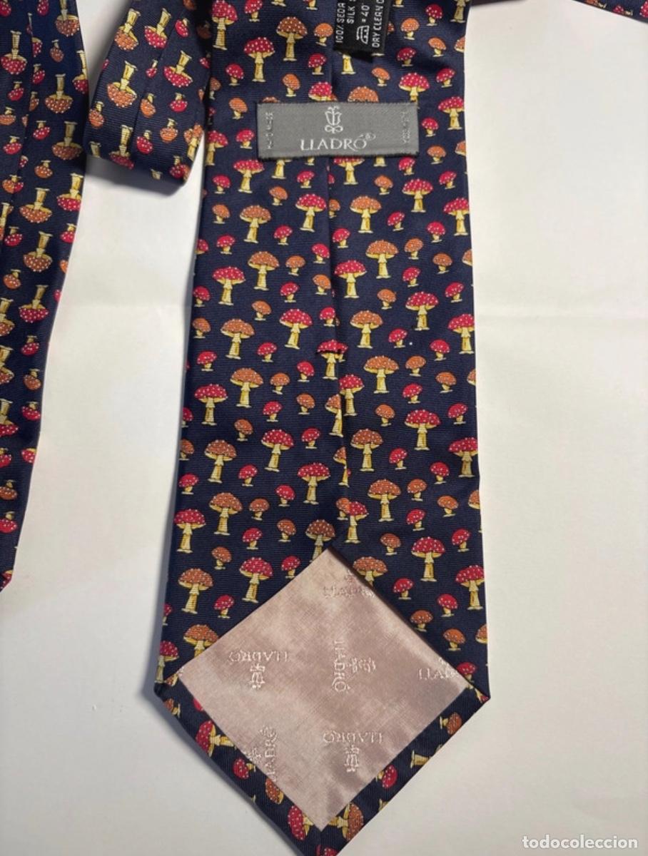 Vintage: Corbata Setas de Seda Natural 100% (LLADR&Oacute;) - Foto 3