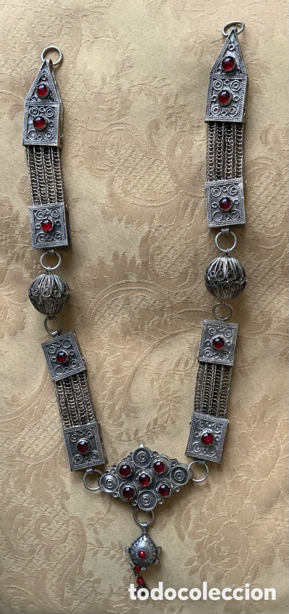 Vintage: COLLAR ETNICO AFGANO TRADICI&Oacute;N KUCHI - Foto 2