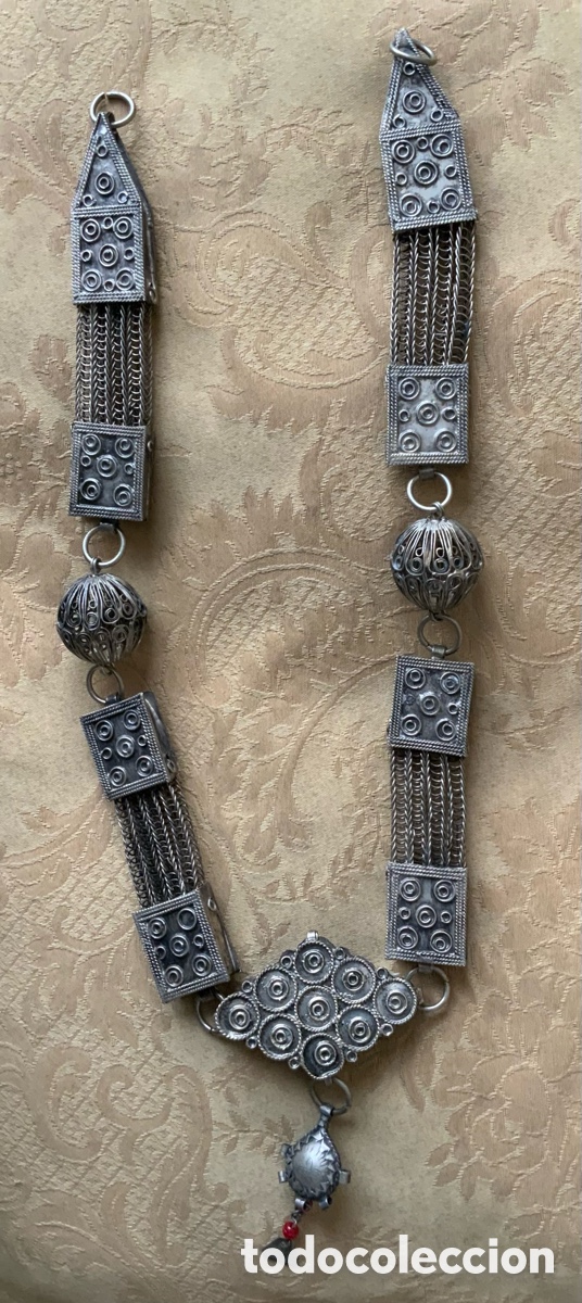 Vintage: COLLAR ETNICO AFGANO TRADICI&Oacute;N KUCHI - Foto 4