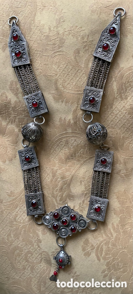 Vintage: COLLAR ETNICO AFGANO TRADICI&Oacute;N KUCHI - Foto 8