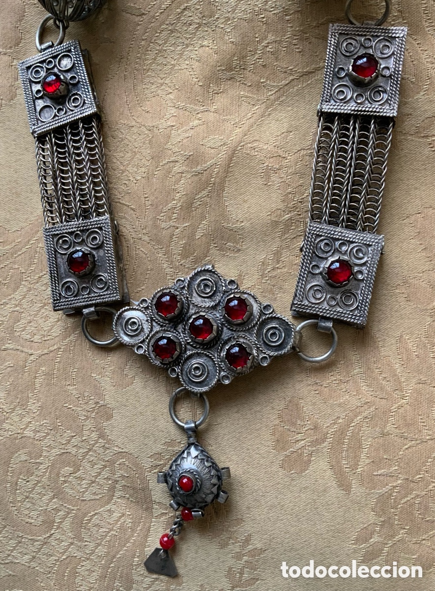 Vintage: COLLAR ETNICO AFGANO TRADICI&Oacute;N KUCHI - Foto 10