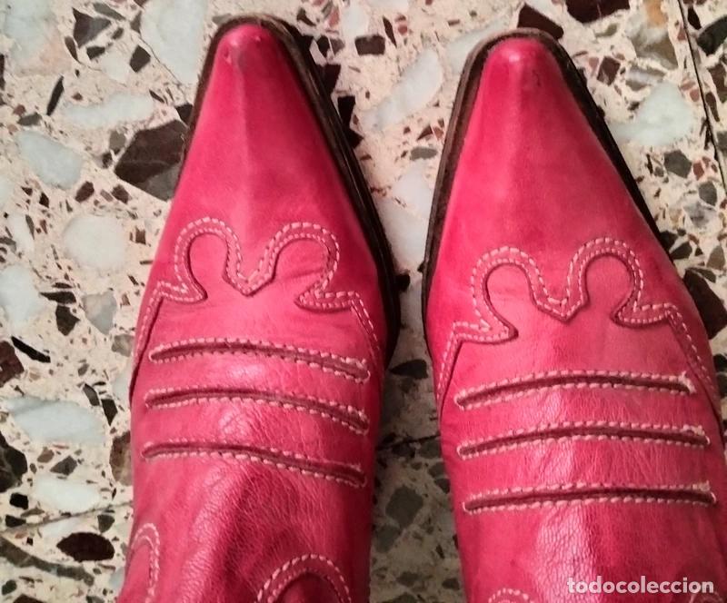 Vintage: &iexcl;Espectaculares botas camperas de piel aut&eacute;ntica en un vibrante color rojo! Unisex