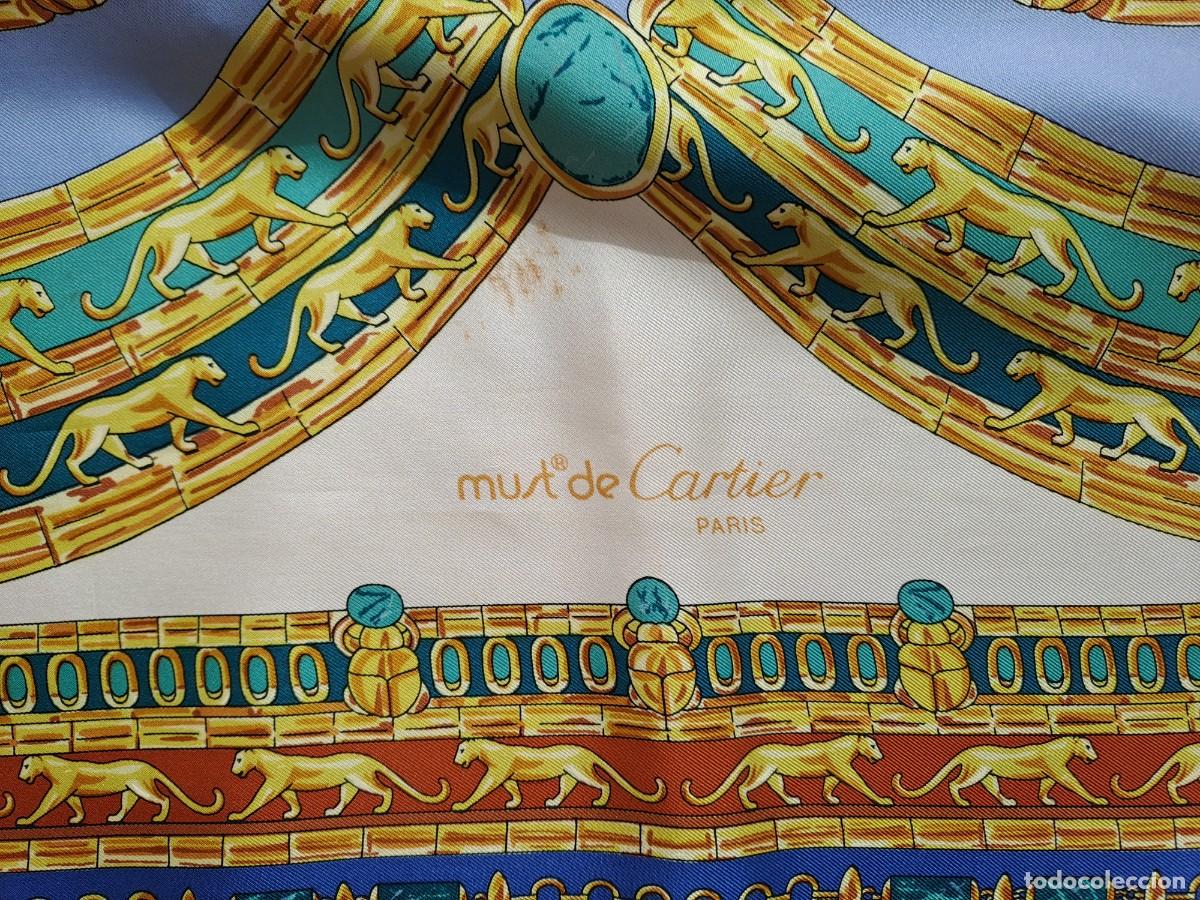 Vintage: Pa&ntilde;uelo seda Must de Cartier - Foto 4