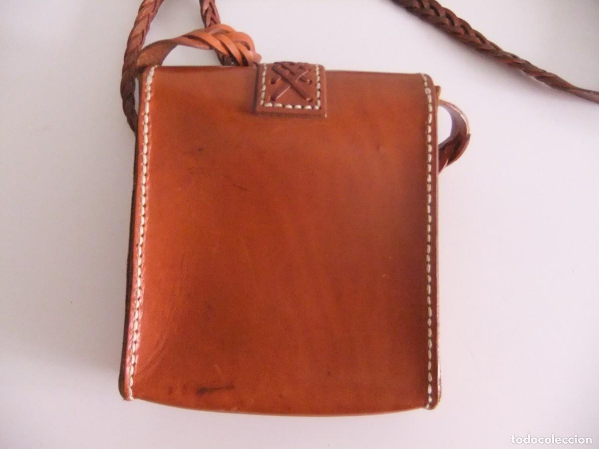 Vintage: cartera en cuero bandolera - Foto 3