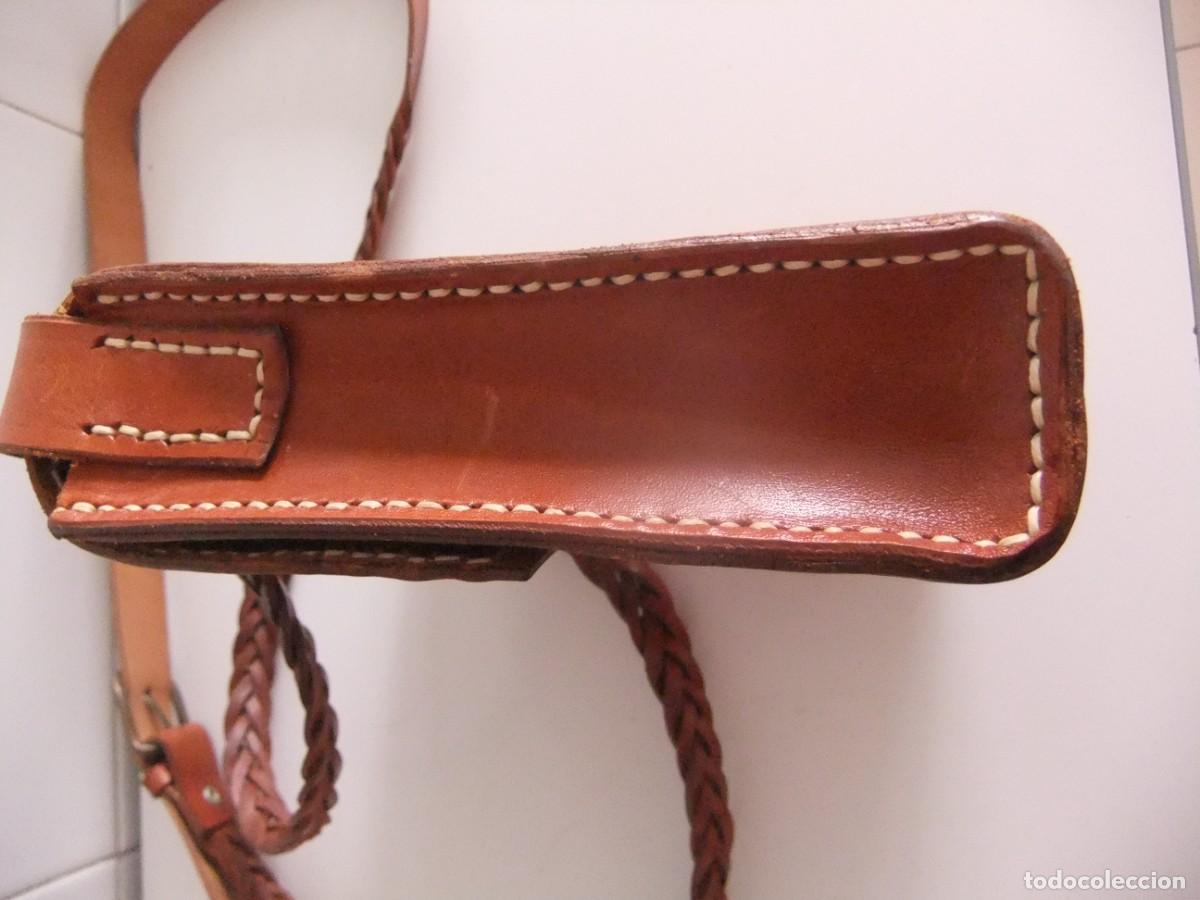 Vintage: cartera en cuero bandolera - Foto 4