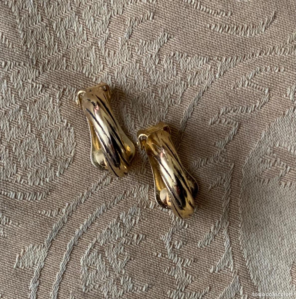 Vintage: PENDIENTES MEDIO ARO A&Ntilde;OS 80 - Foto 4