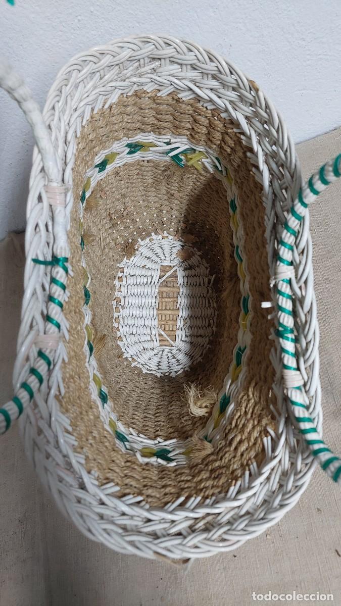 Vintage: Antiguo bolso de rafia vintage. - Foto 3