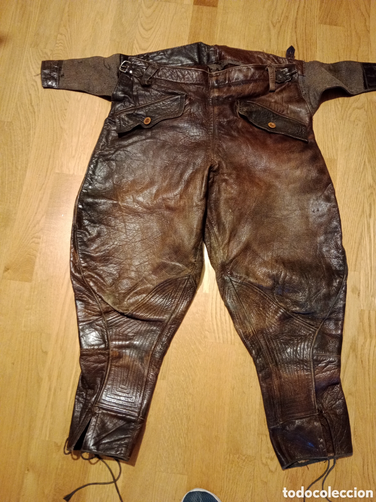 Vintage: Pantal&oacute;n de cuero militar a&ntilde;os 40