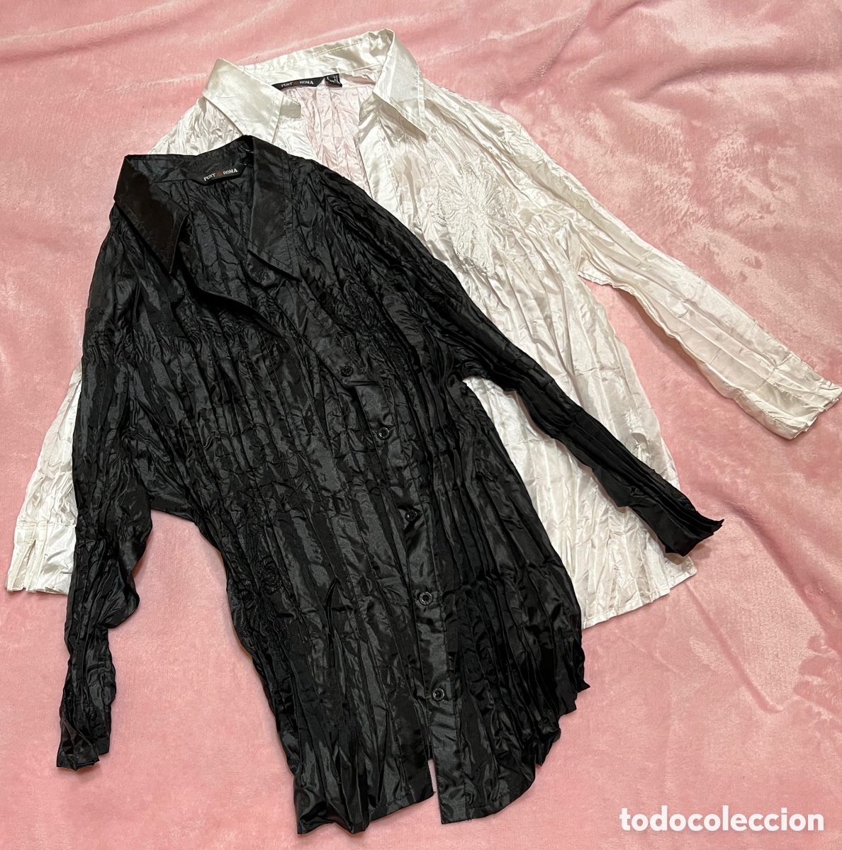 Vintage: Lote 2 camisas mujer T/44 ( T/M) Punto Roma