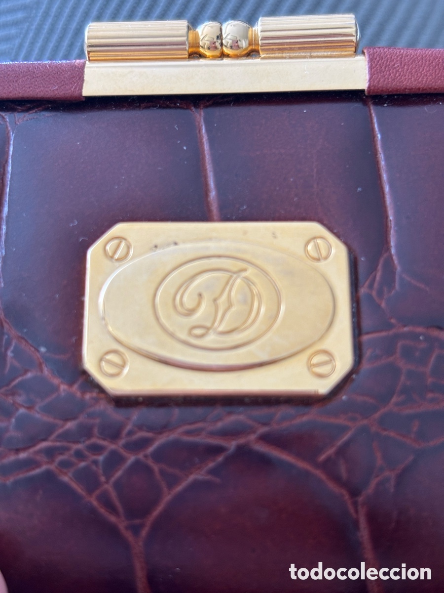 Vintage: Monedero vintage marr&oacute;n y dorado - Foto 2
