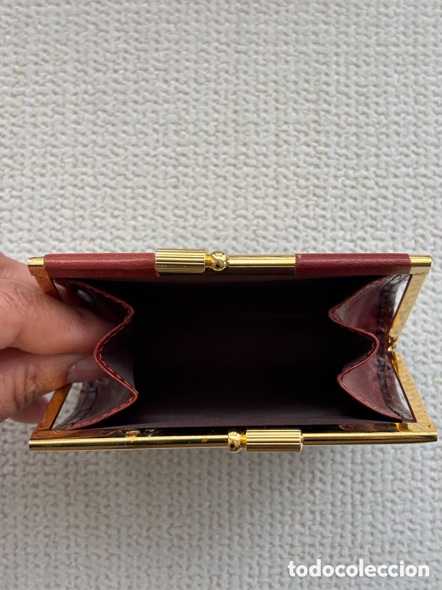 Vintage: Monedero vintage marr&oacute;n y dorado - Foto 6