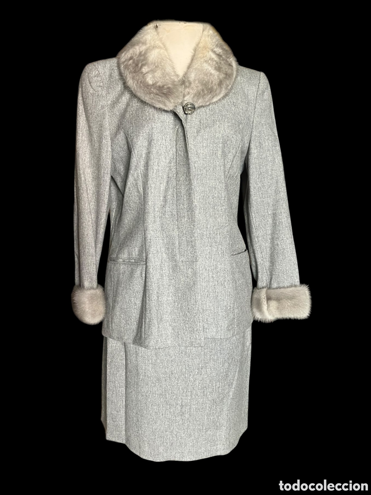 Vintage: Conjunto Vintage A&ntilde;os 80 ANTONETTE Franz Haushofer - Lana Virgen y Cachemira Botto Giuseppe & Figli
