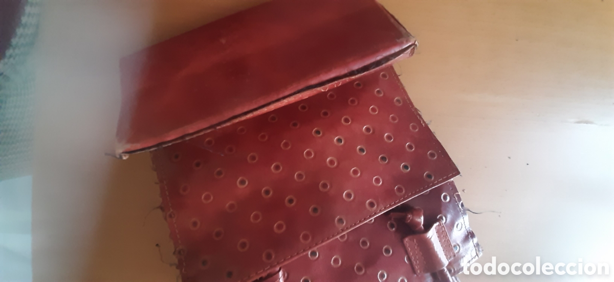 Vintage: bolso cuero lunares vintage