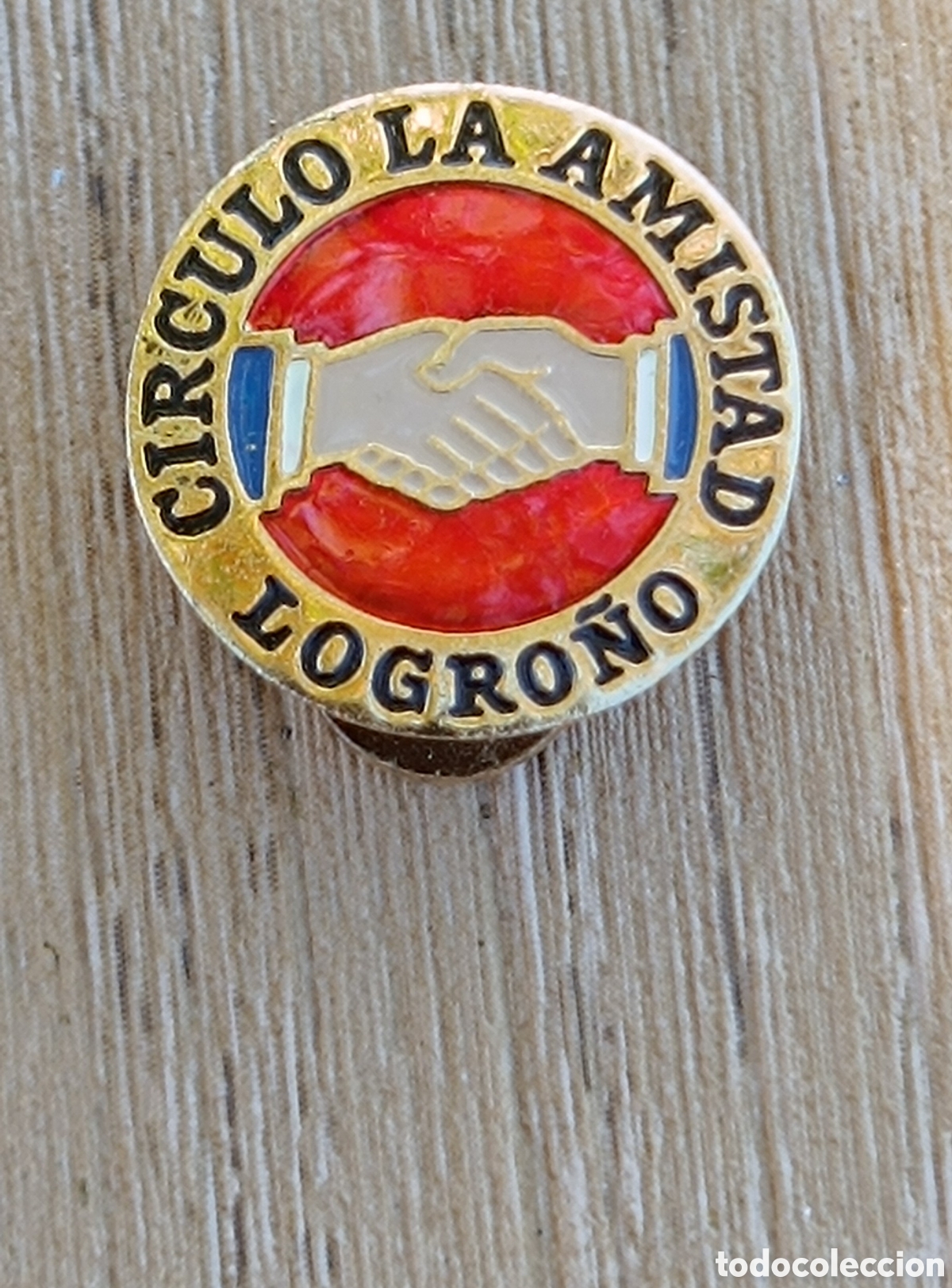 Vintage: Pon de ojal C&Iacute;RCULO DE AMISTAD LLGRO&Ntilde;O - Foto 1