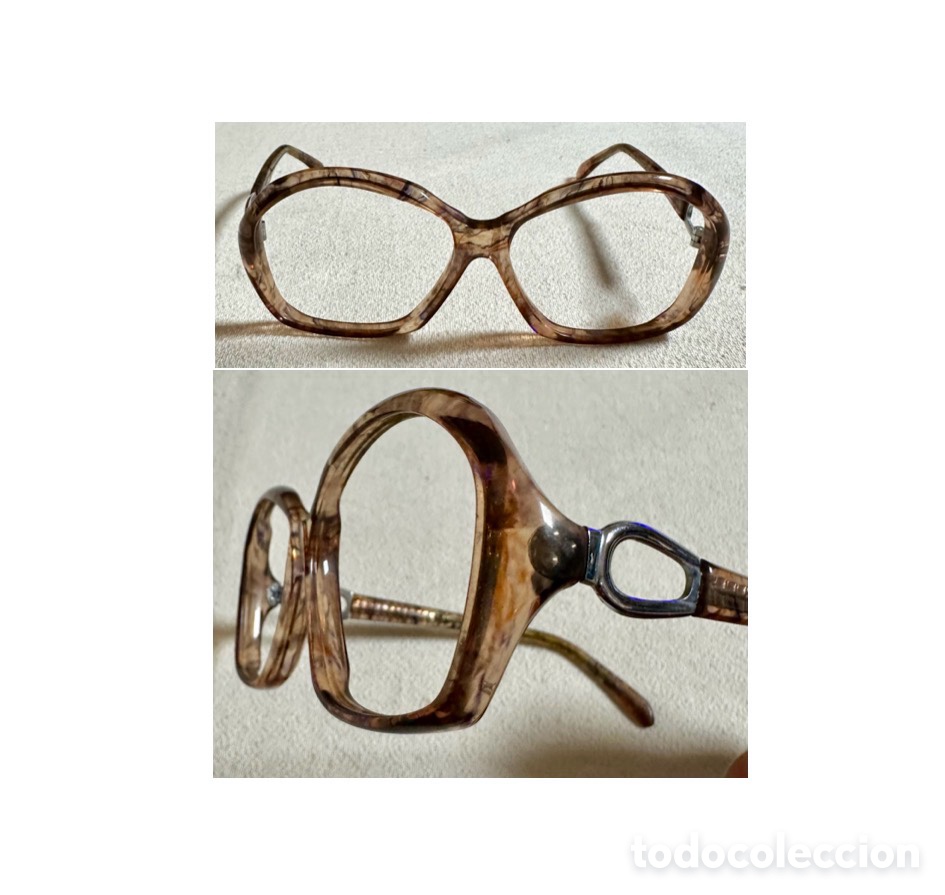 Vintage: A&ntilde;os 70, gafas de pasta. Mujer. Barbudo, modelo Georgia. Nuevas.