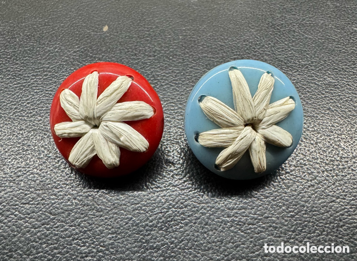 Vintage: PENDIENTES CLIP VINTAGE 50s MISMATCHED - BOT&Oacute;N Y RAFIA