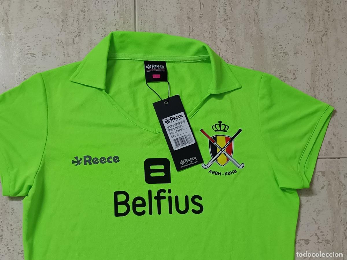 Vintage: Camiseta Selecci&oacute;n B&eacute;lgica &ndash; Hockey Hierba Femenino. Talla L (Nueva con etiquetas)