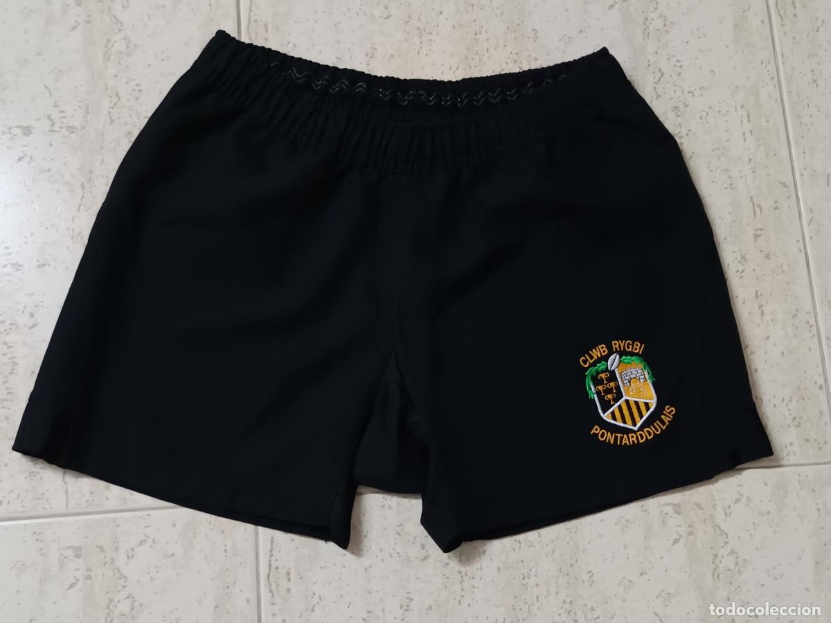Vintage: PONTARDDULAIS RFC &ndash; SHORTS DE RUGBY. TALLA S