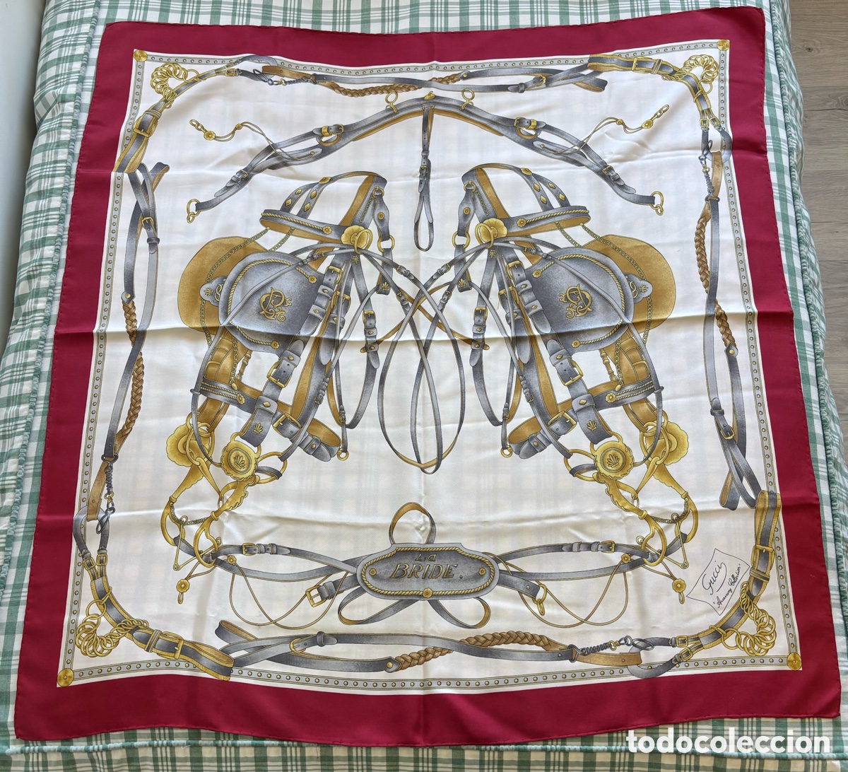 Vintage: Pa&ntilde;uelo Gucci 80x85 aprox. - Foto 1