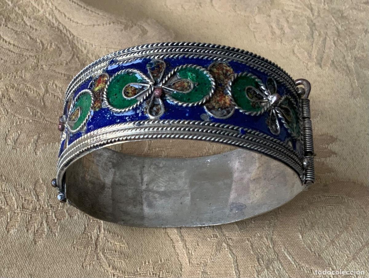 Vintage: ANTIGUO BRAZALETE ESMALTADO BER&Eacute;BER DE CABILIA AZUL