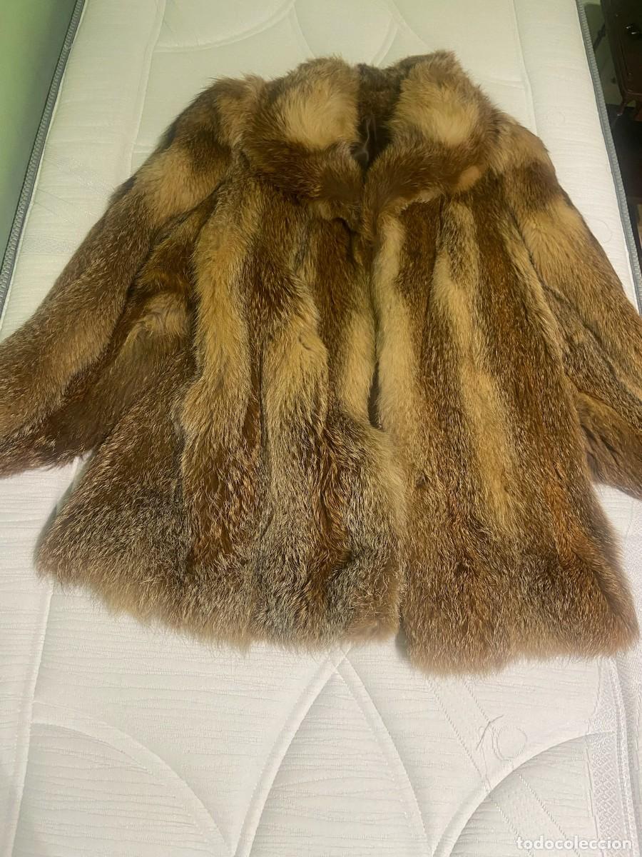 Vintage: Abrigo de piel de zorro &middot; Vintage 90s &middot; Talla 44 &middot; Made in Spain