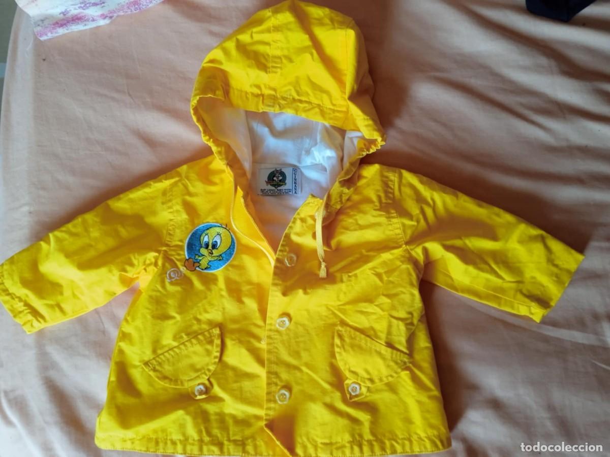 Vintage: chubasquero piolin amarillo