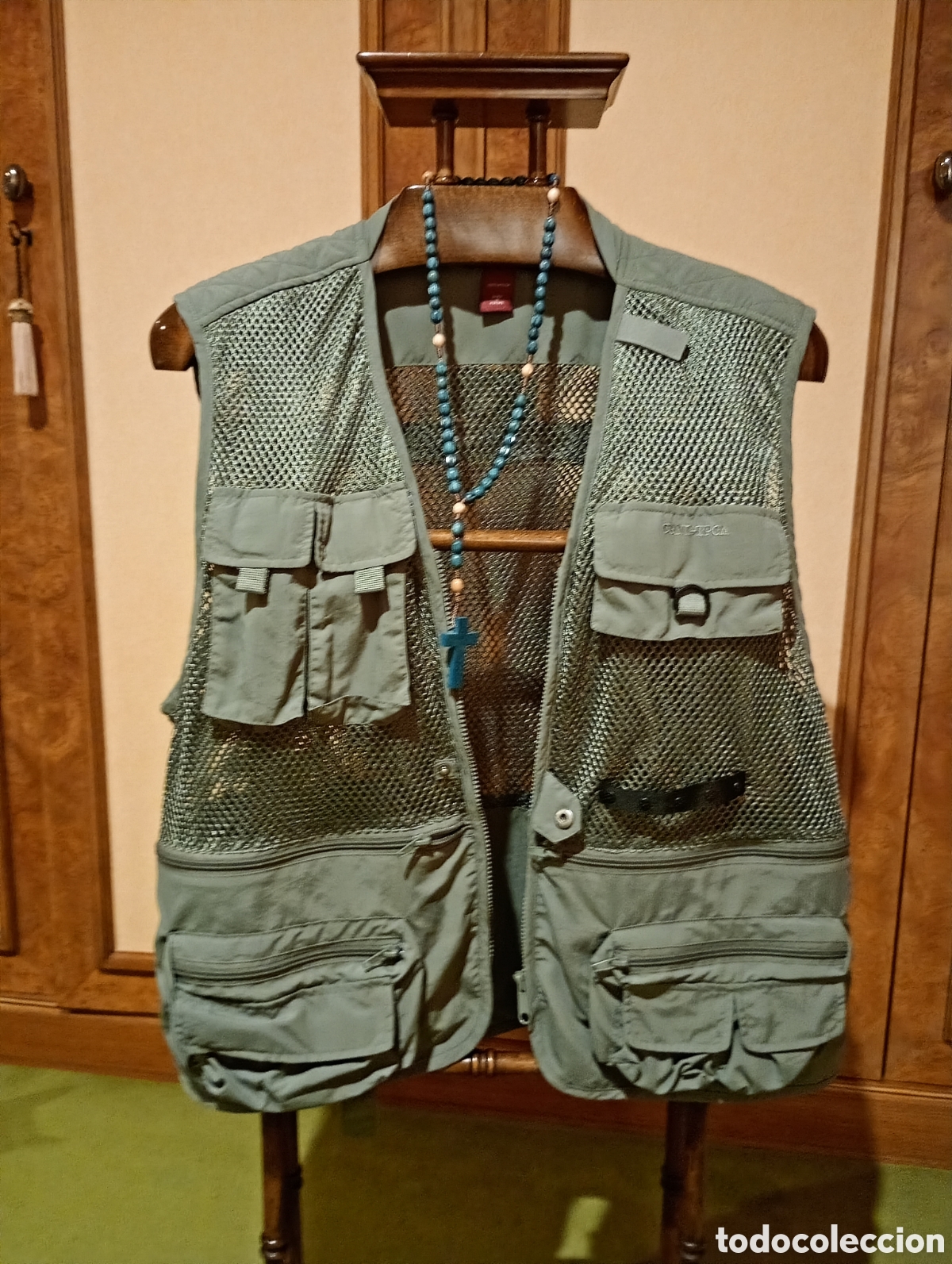 Vintage: Chaleco verde coronel tapioca talla M como nuevo - Foto 6