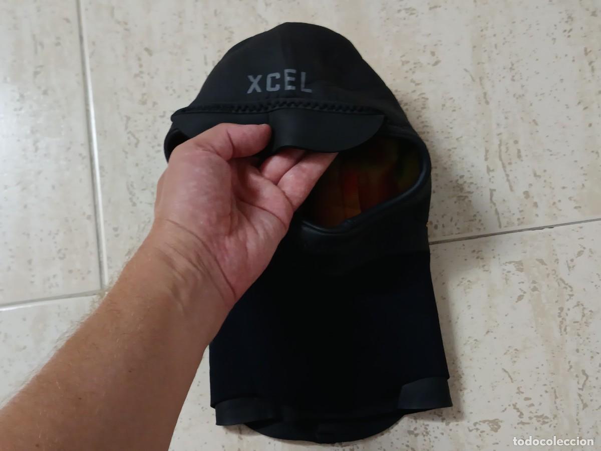 Vintage: CAPUCHA NEOPRENO PREMIUM XCEL WETSUITS (USA) CELIAN INFRARED. TALLA M (NUEVA)
