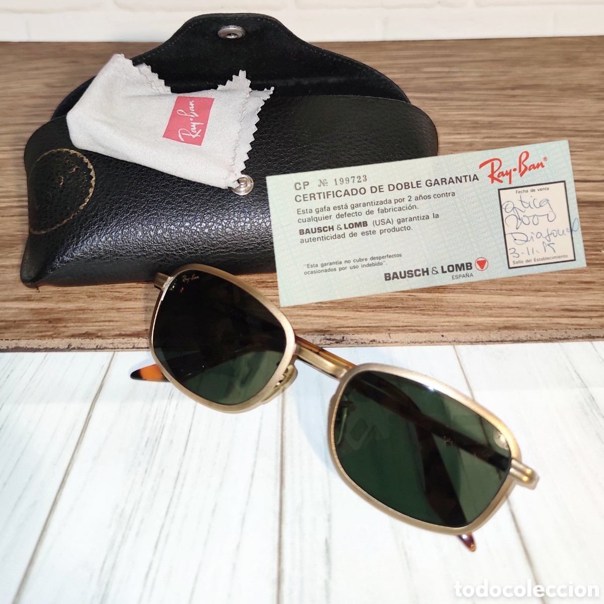 Vintage: Gafas de sol Ray Ban SideStreet Metal Square Limited Edition W2849 NXAW 1998 Bausch & Lomb