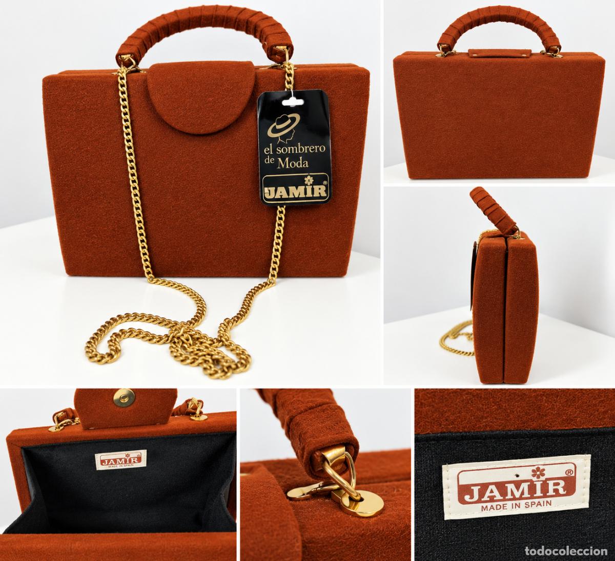 Vintage: Bolso vintage JAMIR&reg; Made in Spain &ndash; color teja
