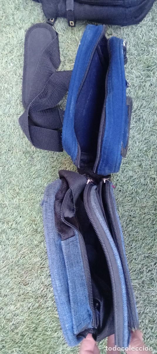 Vintage: Lote de 3 Maletines y 5 bolsas,ri&ntilde;oneras varias - Foto 3