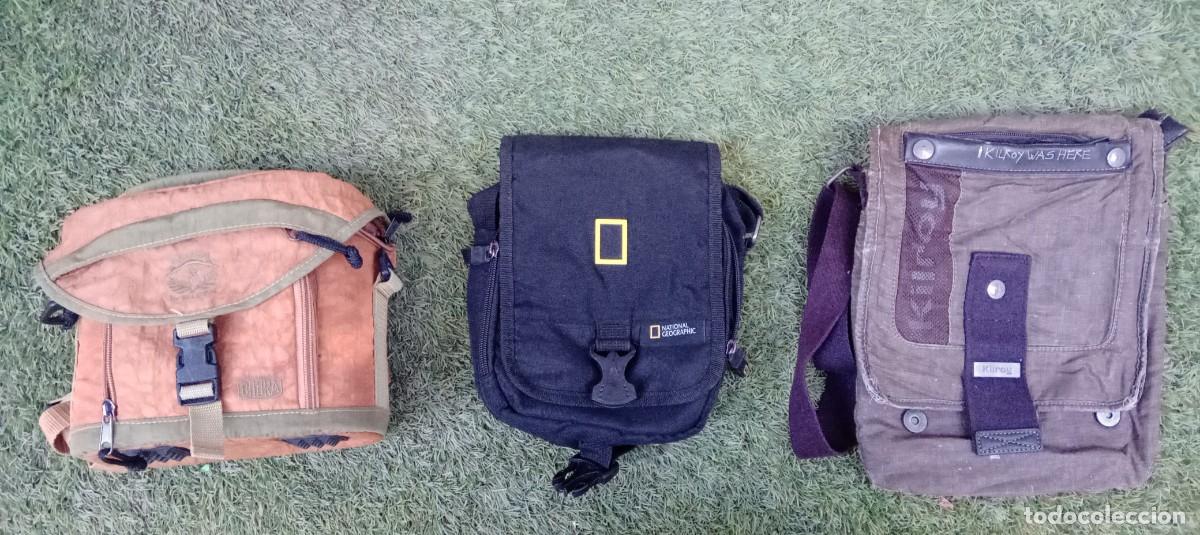 Vintage: Lote de 3 Maletines y 5 bolsas,ri&ntilde;oneras varias - Foto 5
