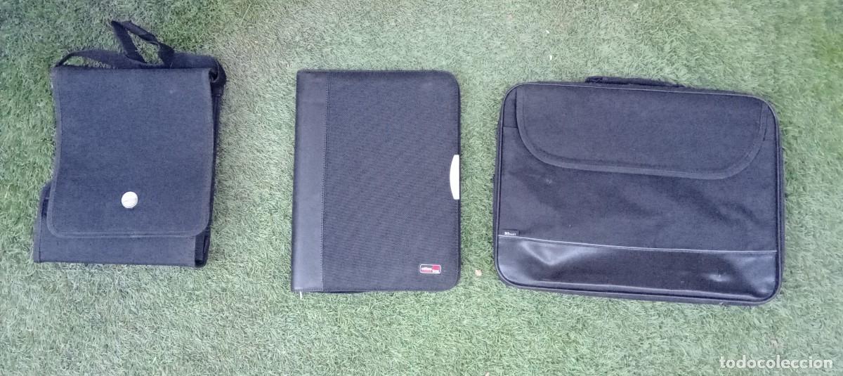Vintage: Lote de 3 Maletines y 5 bolsas,ri&ntilde;oneras varias - Foto 9