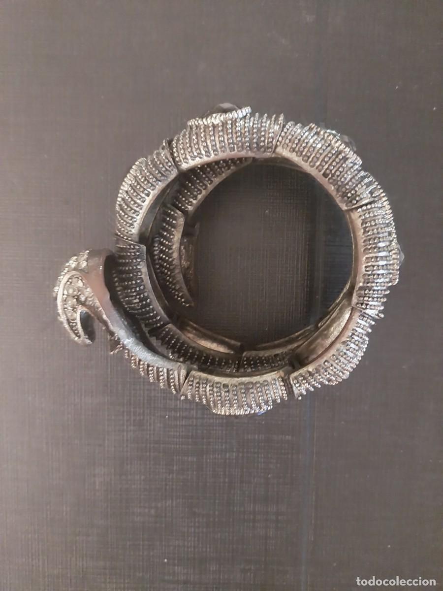 Vintage: Brazalete vintage serpiente plateado - Foto 3