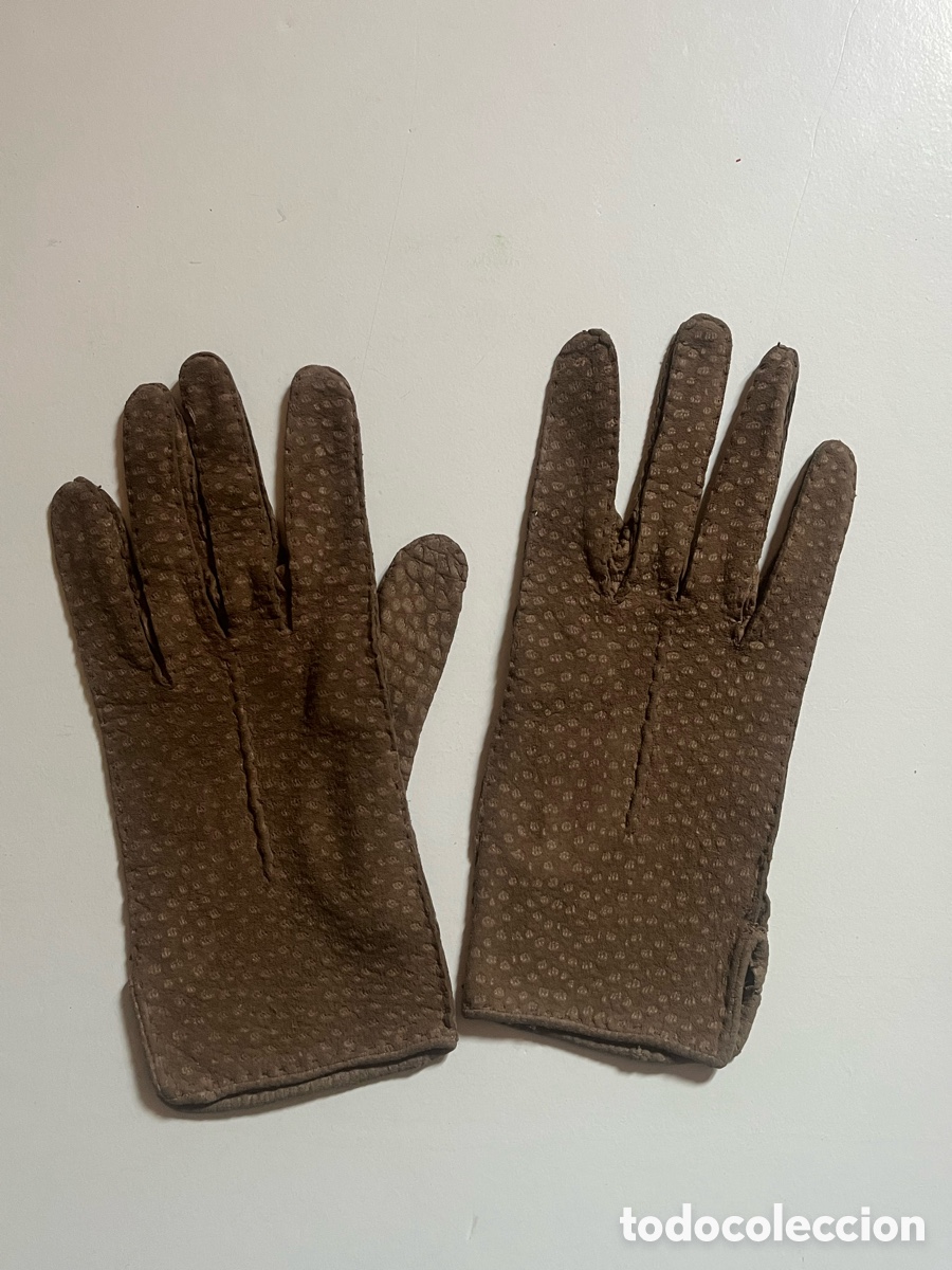 Vintage: GUANTES DE CUERO DE CARPIBARA