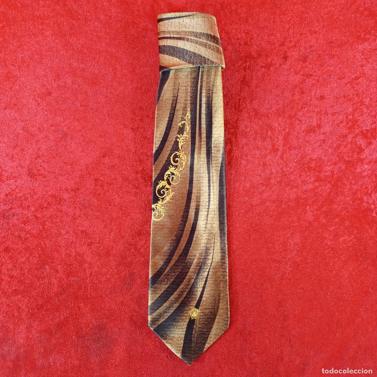 Vintage: PRECIOSA CORBATA - GIANNI VERSACE - MADE IN ITALY - SEDA 100% - PIEZA DE COLECCION - ORIGINAL