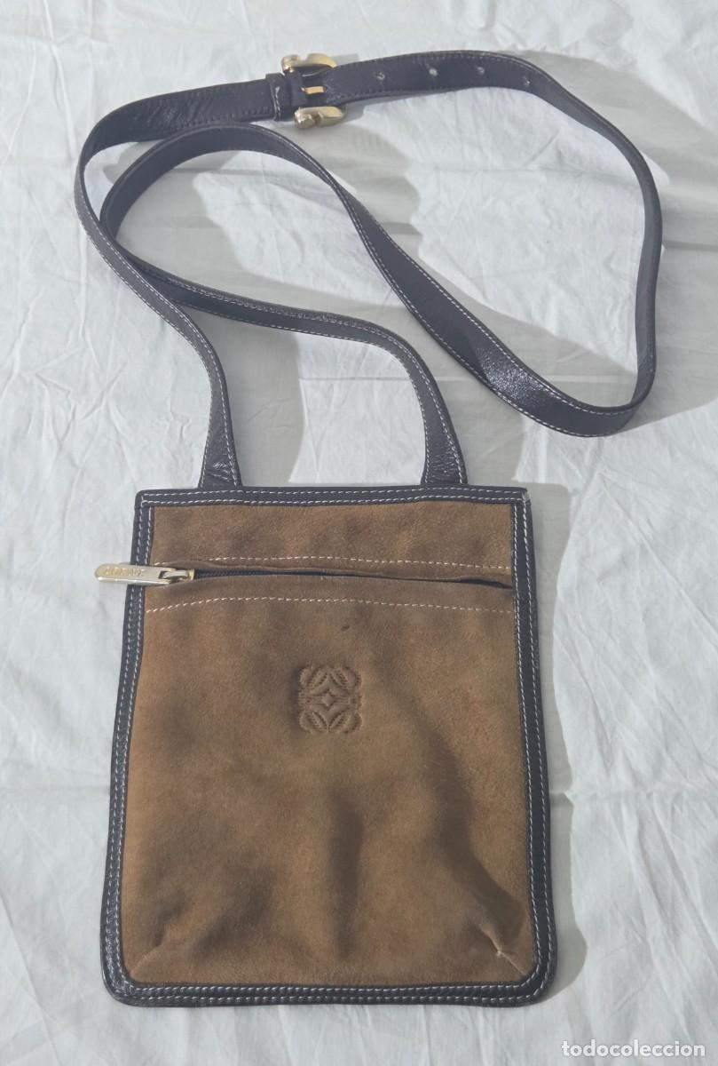 Vintage: Bolso de cuero y ante de Loewe - Foto 2