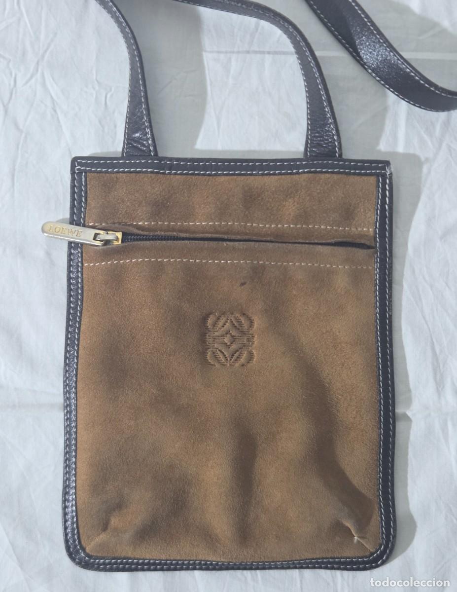 Vintage: Bolso de cuero y ante de Loewe - Foto 3