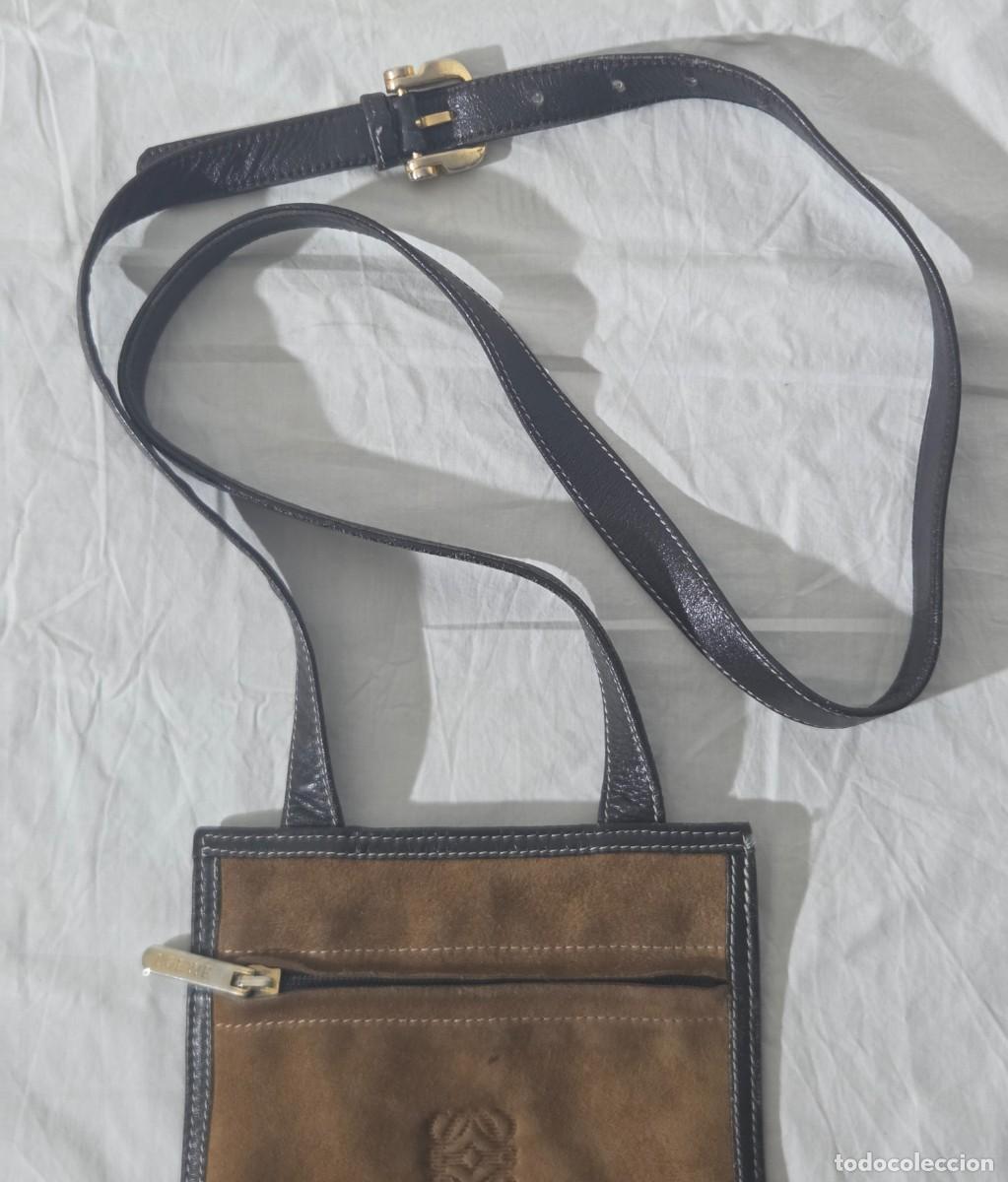 Vintage: Bolso de cuero y ante de Loewe - Foto 4