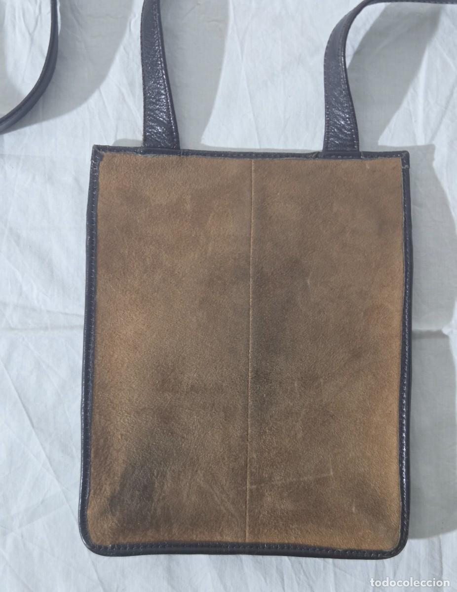 Vintage: Bolso de cuero y ante de Loewe - Foto 6