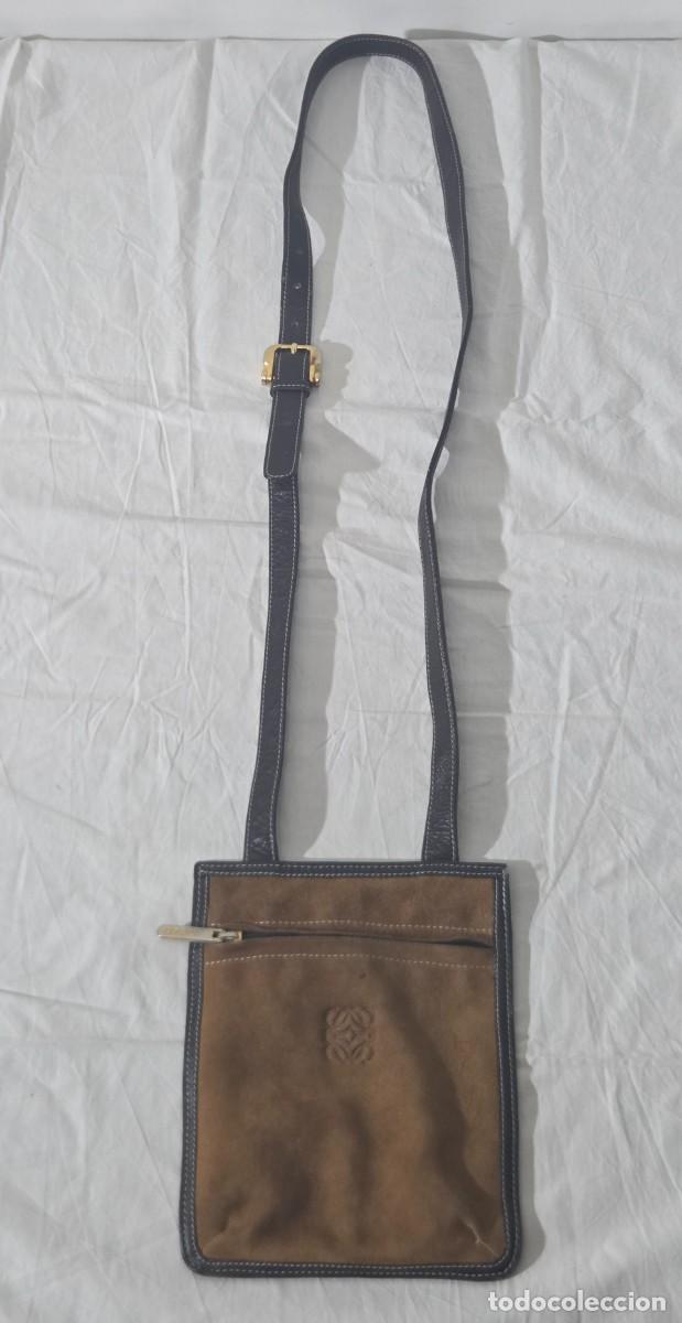 Vintage: Bolso de cuero y ante de Loewe - Foto 8