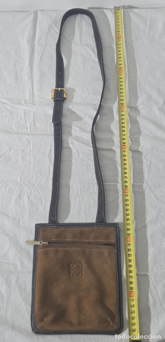 Vintage: Bolso de cuero y ante de Loewe - Foto 10
