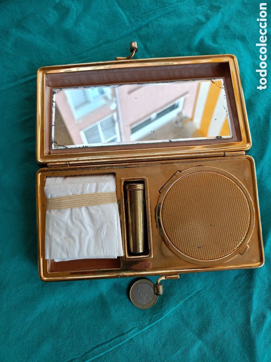 Vintage: ESTUCHE DE MAQUILLAJE A&Ntilde;OS 70 - Foto 5