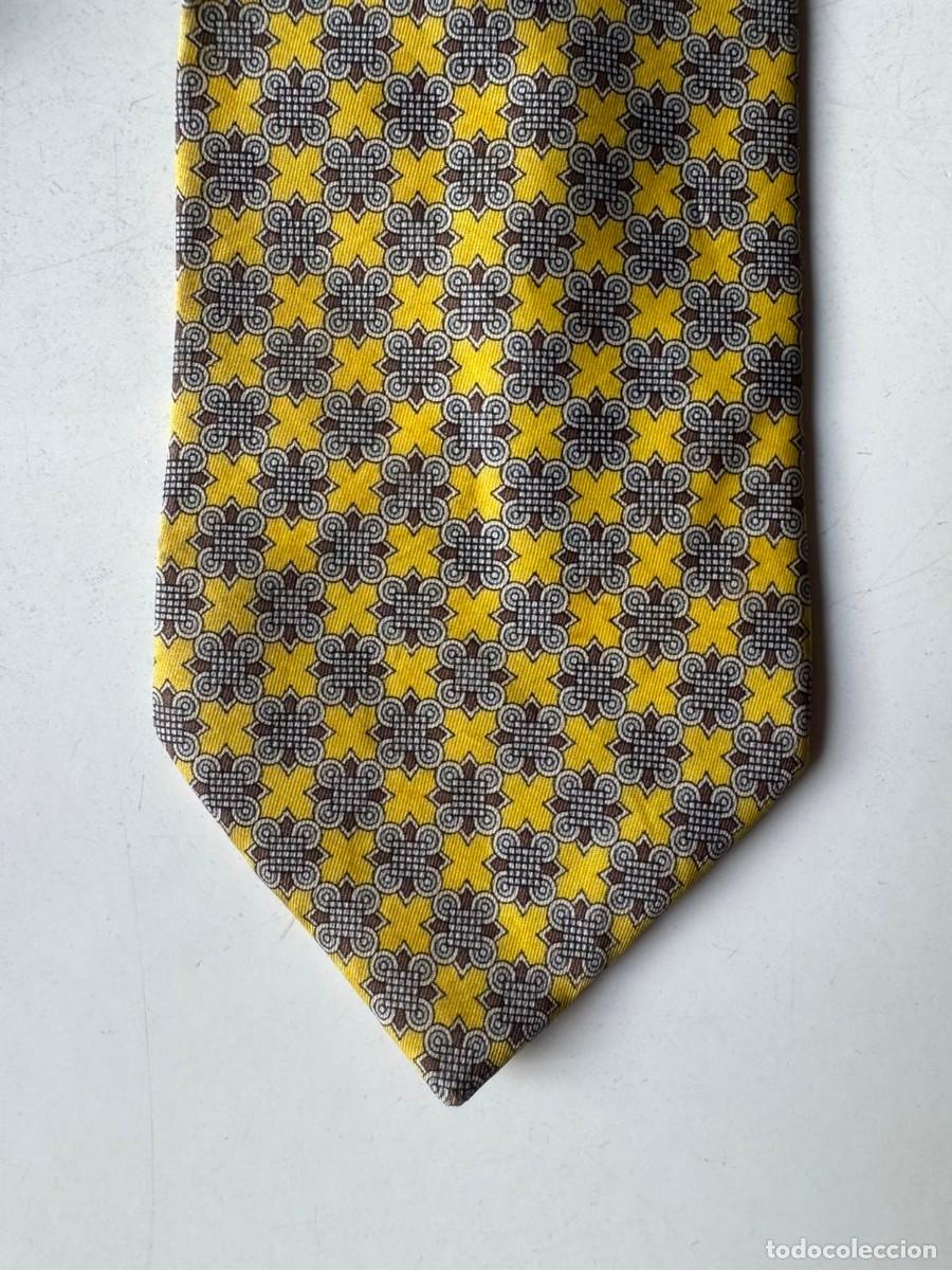 Vintage: Corbata Herm&egrave;s Seda Vintage Geom&eacute;trica - Foto 1