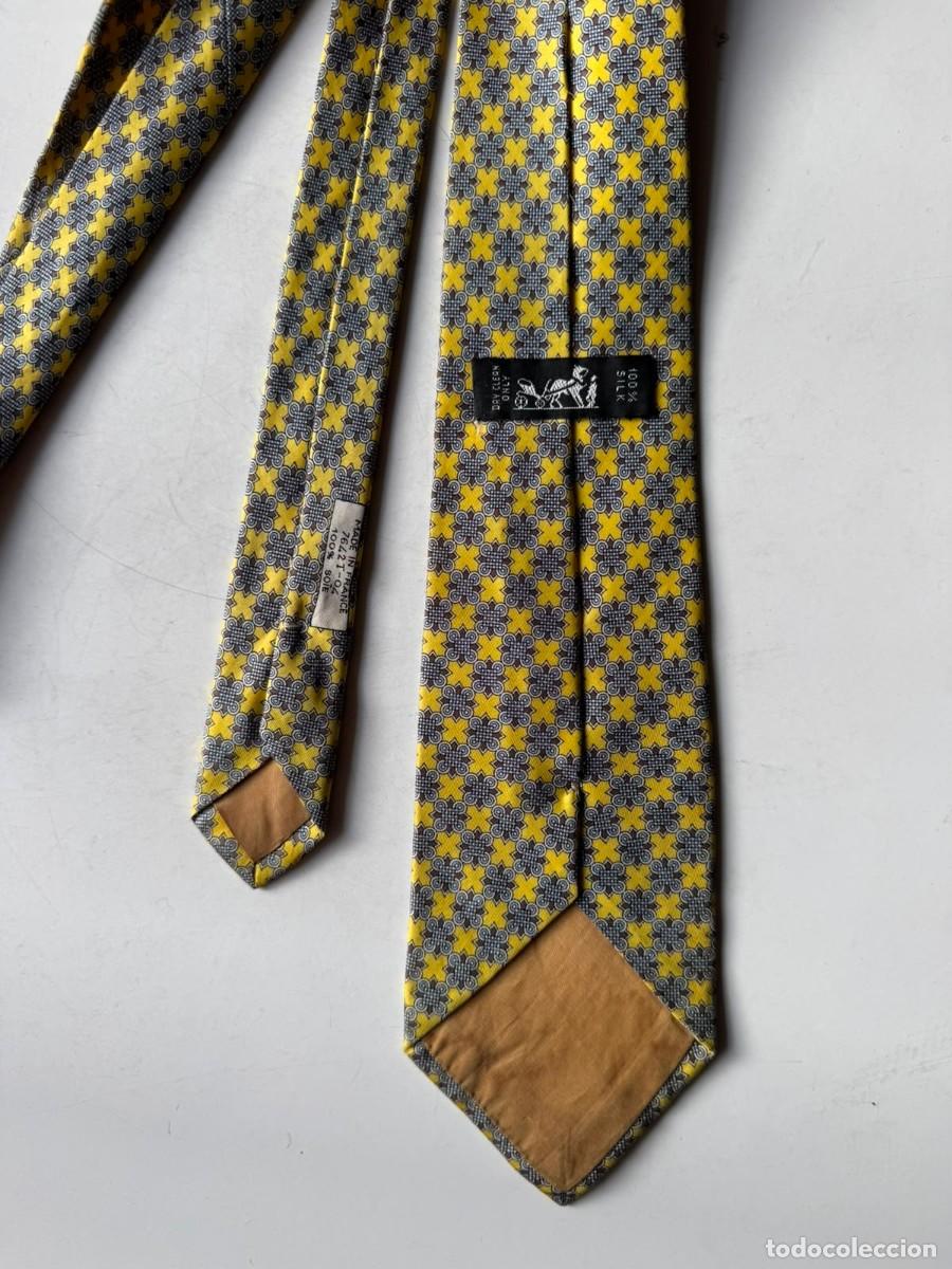 Vintage: Corbata Herm&egrave;s Seda Vintage Geom&eacute;trica - Foto 3
