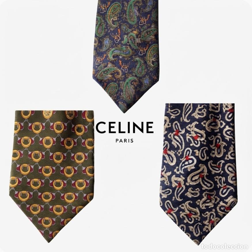 Vintage: Lote 3 Corbatas Celine Paris