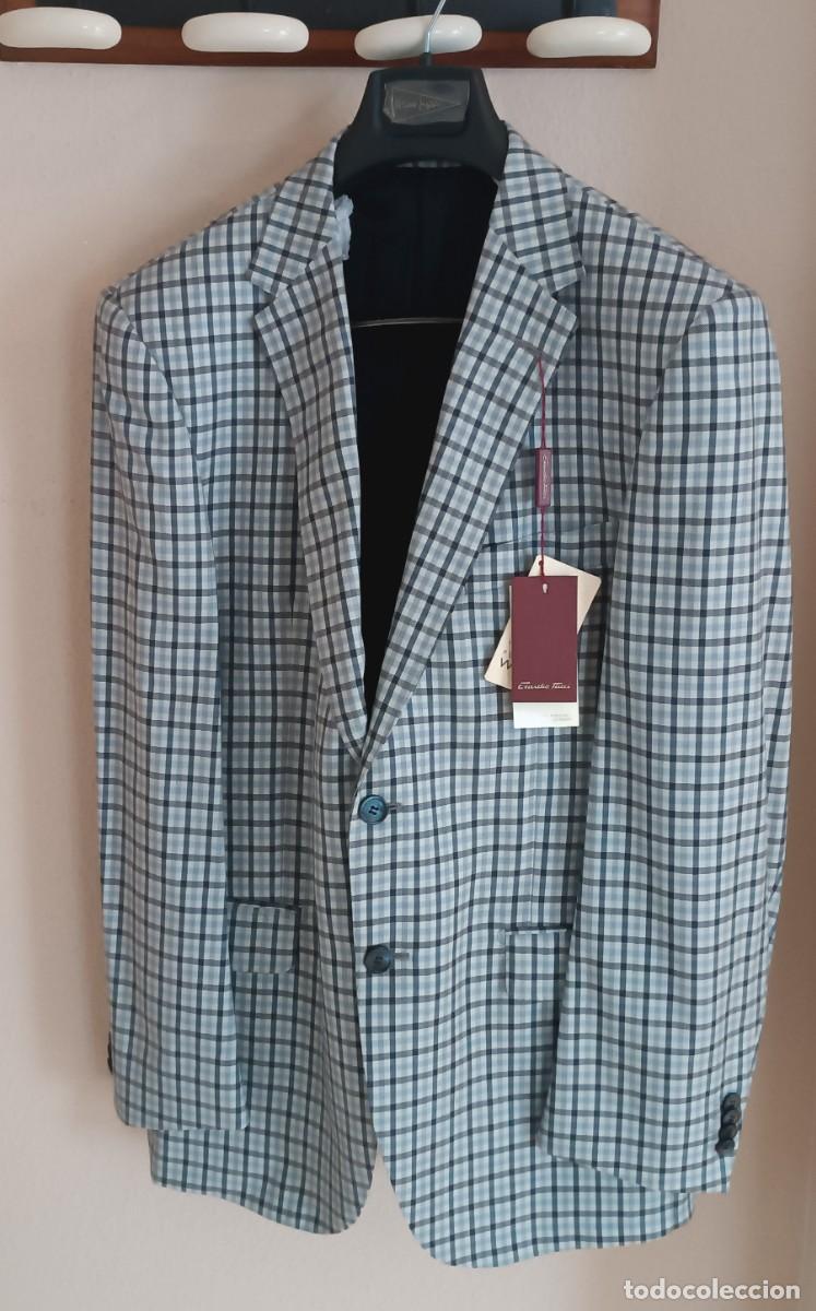 Vintage: Americana / Chaqueta &rdquo;Emidio Tucci&rdquo; (El Corte Ingl&eacute;s). 100% Lana Virgen. Talla 52 (L). NUEVA.