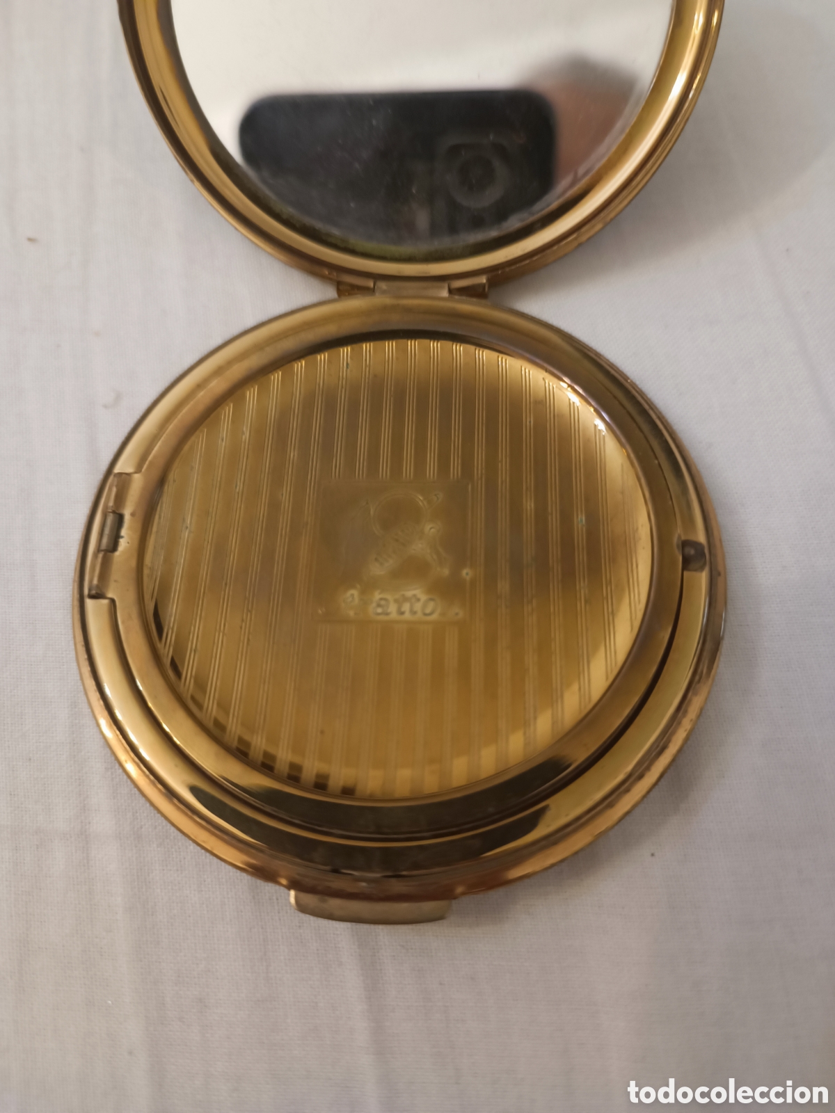 Vintage: Polvera dorada esmaltada Stratton England - Foto 5